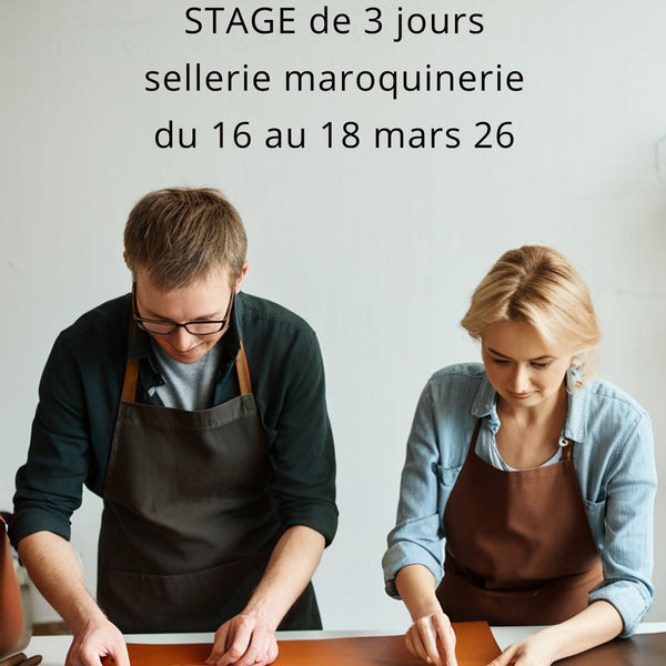 stage maroquinerie 3 jours formation courtes colombes