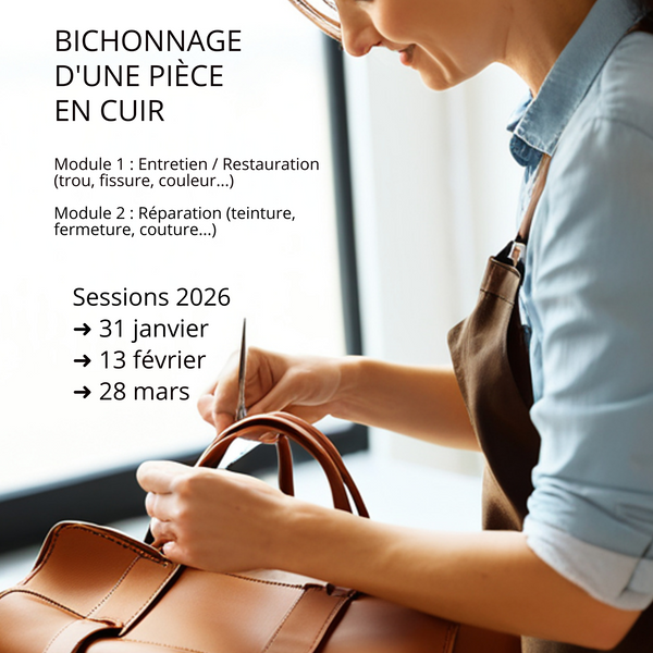 formation cuir réparation 