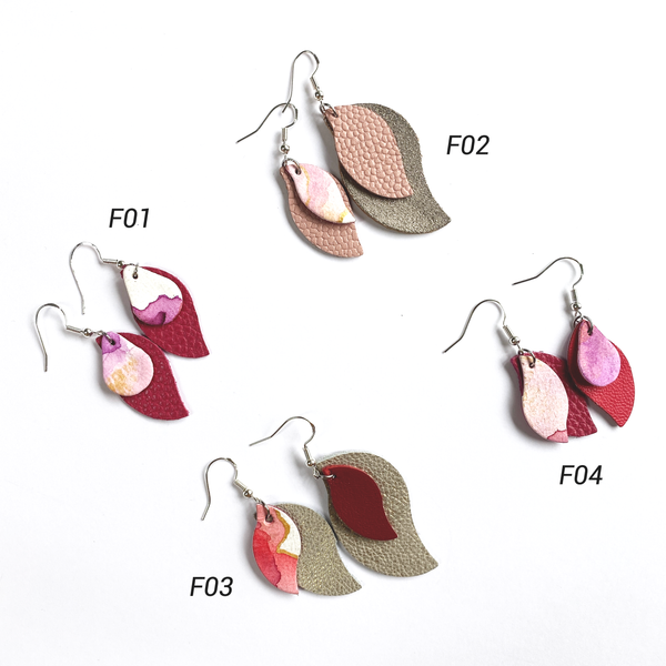 BOUCLES D'OREILLES, Carole PRADELLE, Annabelle Mai, Bijoux cuir, aquarelle