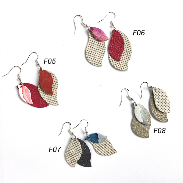 BOUCLES D'OREILLES, Carole PRADELLE, Annabelle Mai, Bijoux cuir, aquarelle