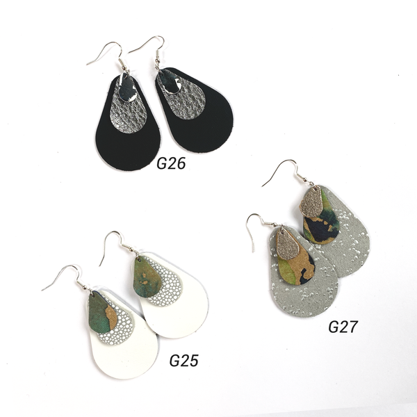 Boucles d'oreilles, Annabelle Mai, Carole PRADELLE, PAPIER DILU, ippyoo, bijoux, cuir, aquarelle, art, artisanat d'art  Modifier le texte alternatif