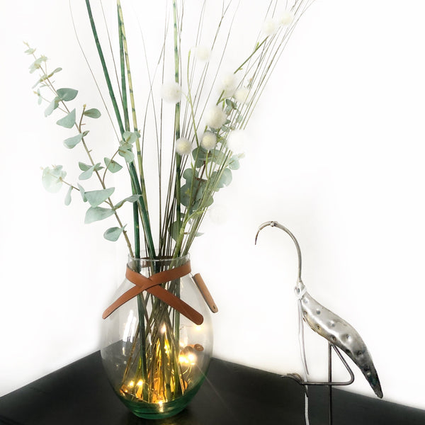 LAMPE, LUMINEUX, GUIRLANDE LED, made in France, Carole Pradelle, Maroquinerie Colombes, 92 hauts de seine, paris, artisan d'art