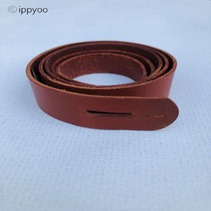 ceinture marron fauve 3 cm