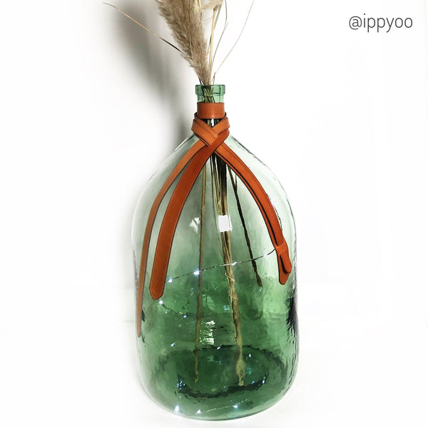 LUMINEUX Dame-jeanne longue XL - VERTE
